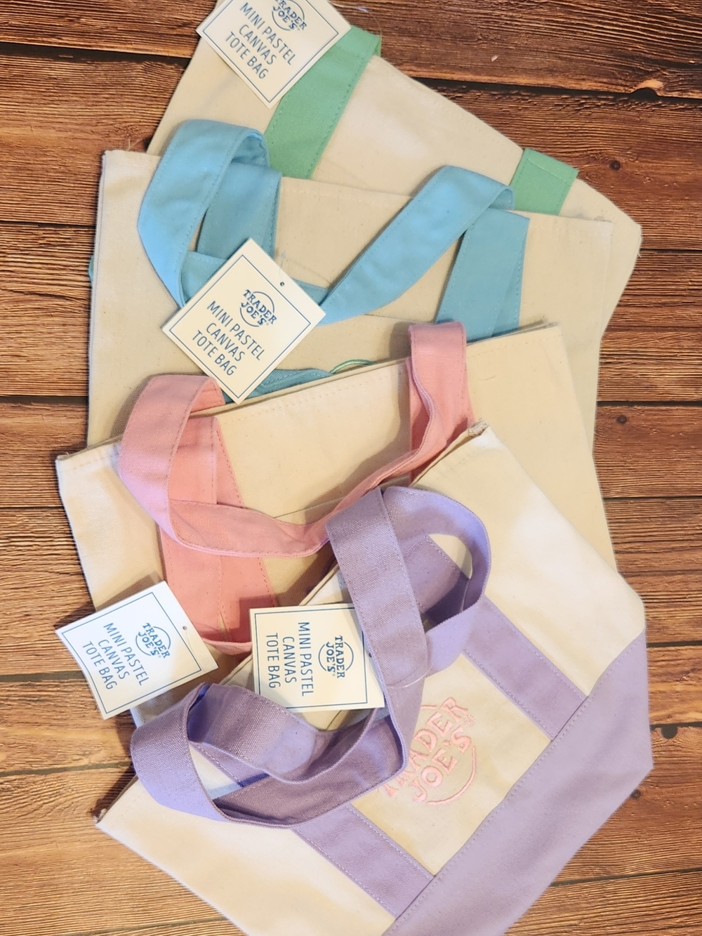 Trader Joe's Mini Canvas Tote Set